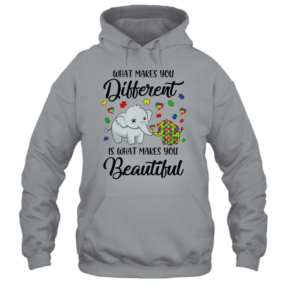 What Makes You Different Elephant Mom Autism Child Awareness Shirt & Hoodie | siriusteestore