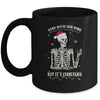 When Youre Dead Inside But It's Christmas Skeleton Mug | siriusteestore