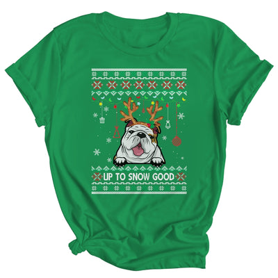 White English Bulldog Dog Reindeer Ugly Christmas Xmas Shirt & Sweatshirt | siriusteestore