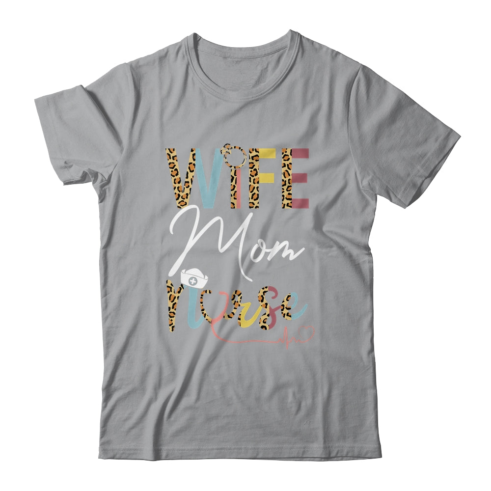 Wife Mom Nurse Womens RN LPN Mothers Day For Nurses Shirt & Tank Top | siriusteestore