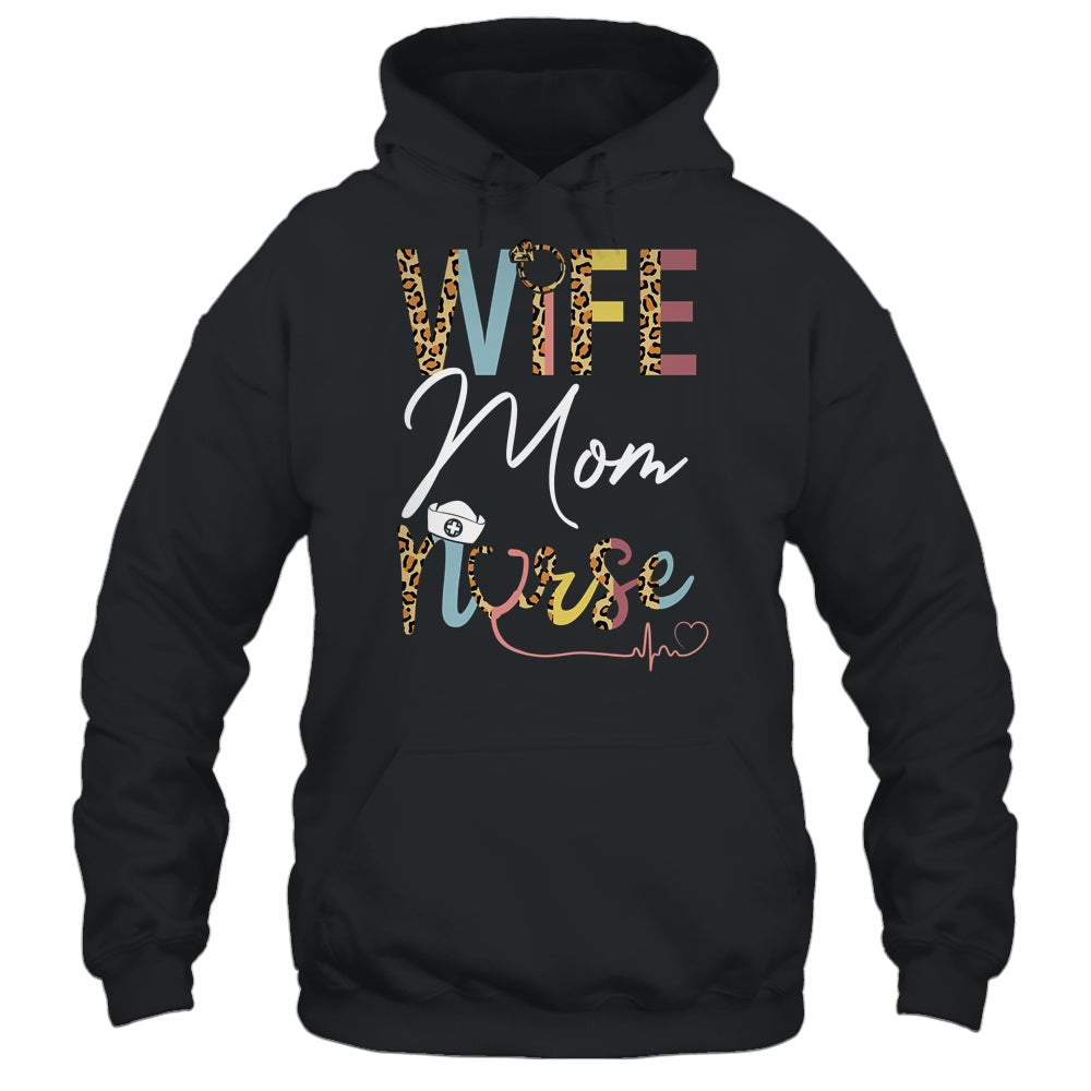 Wife Mom Nurse Womens RN LPN Mothers Day For Nurses Shirt & Tank Top | siriusteestore