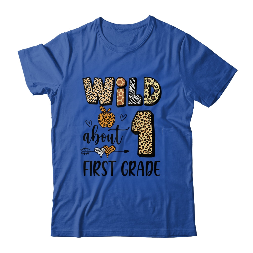 Wild About 1st Frist Grade Back To School Student Teacher Shirt & Hoodie | siriusteestore