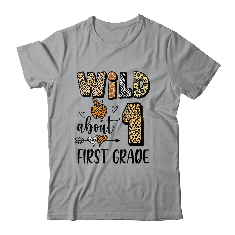 Wild About 1st Frist Grade Back To School Student Teacher Shirt & Hoodie | siriusteestore