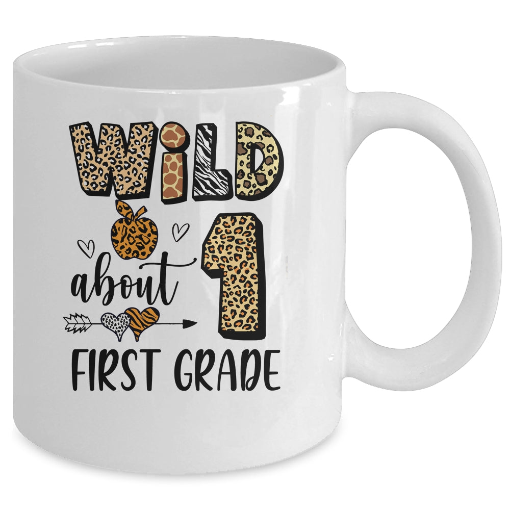 Wild About 1st Frist Grade Back To School Student Teacher Mug | siriusteestore