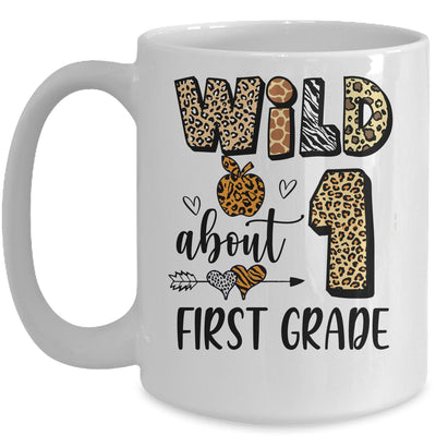 Wild About 1st Frist Grade Back To School Student Teacher Mug | siriusteestore