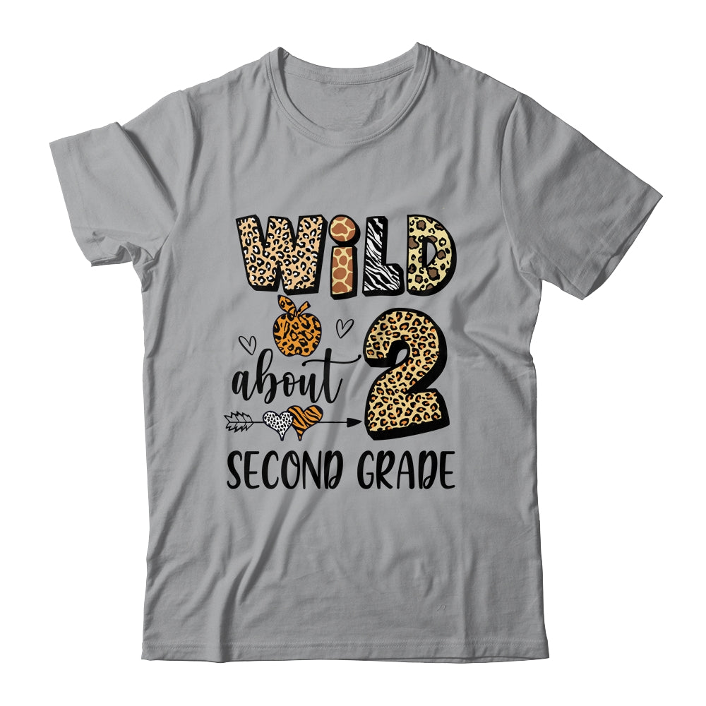 Wild About 2nd Second Grade Back To School Student Teacher Shirt & Hoodie | siriusteestore