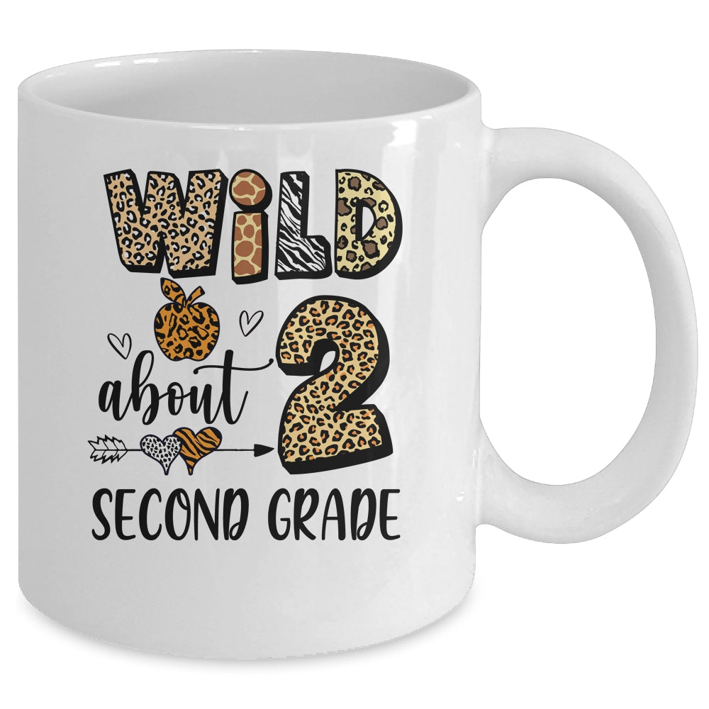 Wild About 2nd Second Grade Back To School Student Teacher Mug | siriusteestore