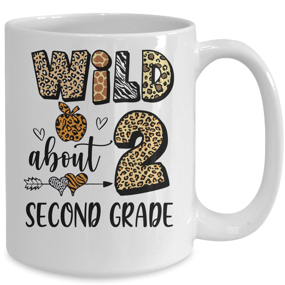 Wild About 2nd Second Grade Back To School Student Teacher Mug | siriusteestore