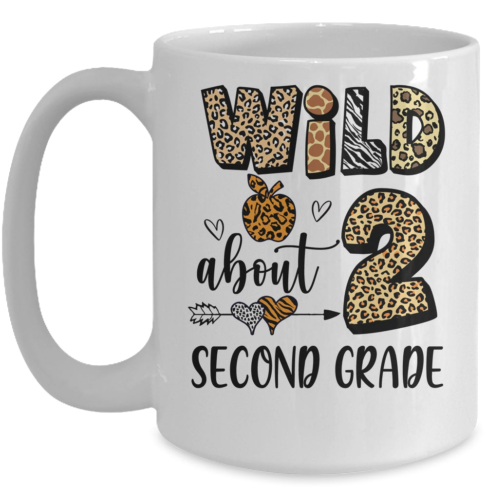 Wild About 2nd Second Grade Back To School Student Teacher Mug | siriusteestore