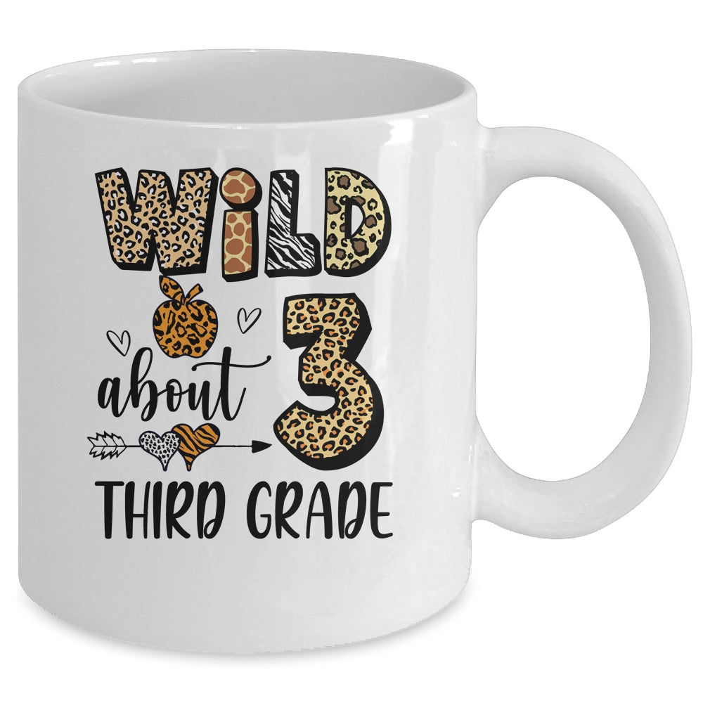 Wild About 3rd Third Grade Back To School Student Teacher Mug | siriusteestore