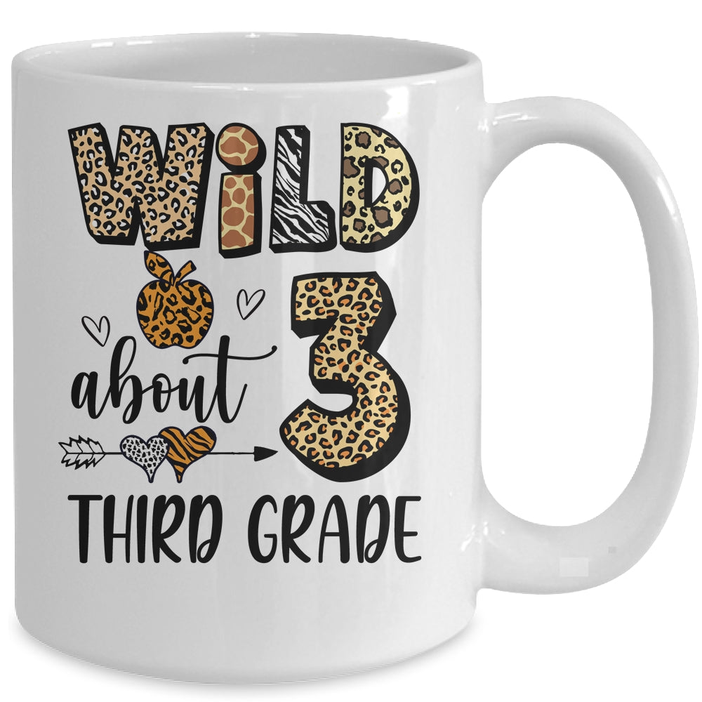 Wild About 3rd Third Grade Back To School Student Teacher Mug | siriusteestore