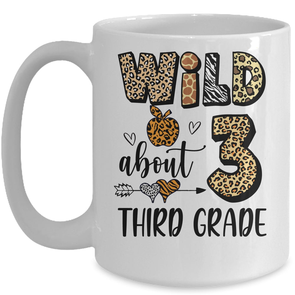 Wild About 3rd Third Grade Back To School Student Teacher Mug | siriusteestore