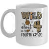 Wild About 4th Fourth Grade Back To School Student Teacher Mug | siriusteestore