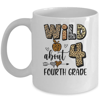 Wild About 4th Fourth Grade Back To School Student Teacher Mug | siriusteestore