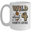 Wild About 4th Fourth Grade Back To School Student Teacher Mug | siriusteestore
