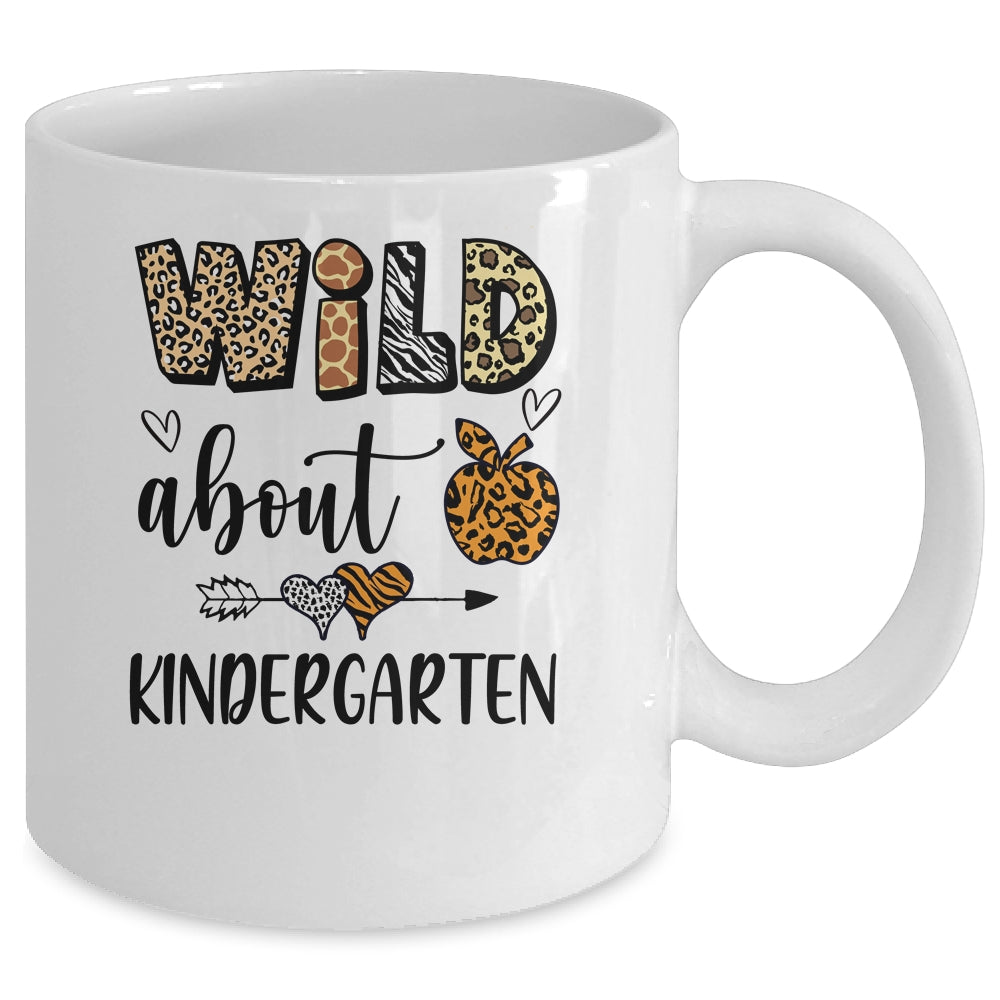Wild About Kindergarten Back To School Student Teacher Mug | siriusteestore