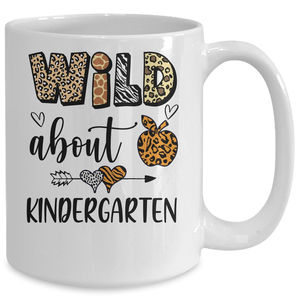 Wild About Kindergarten Back To School Student Teacher Mug | siriusteestore