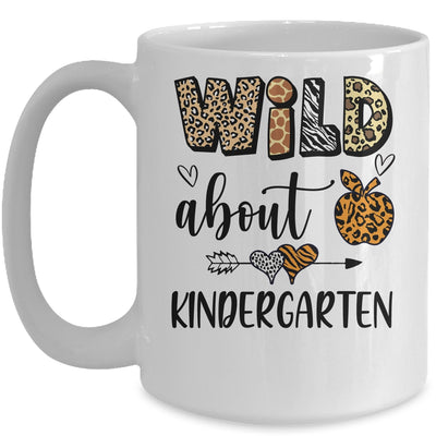 Wild About Kindergarten Back To School Student Teacher Mug | siriusteestore
