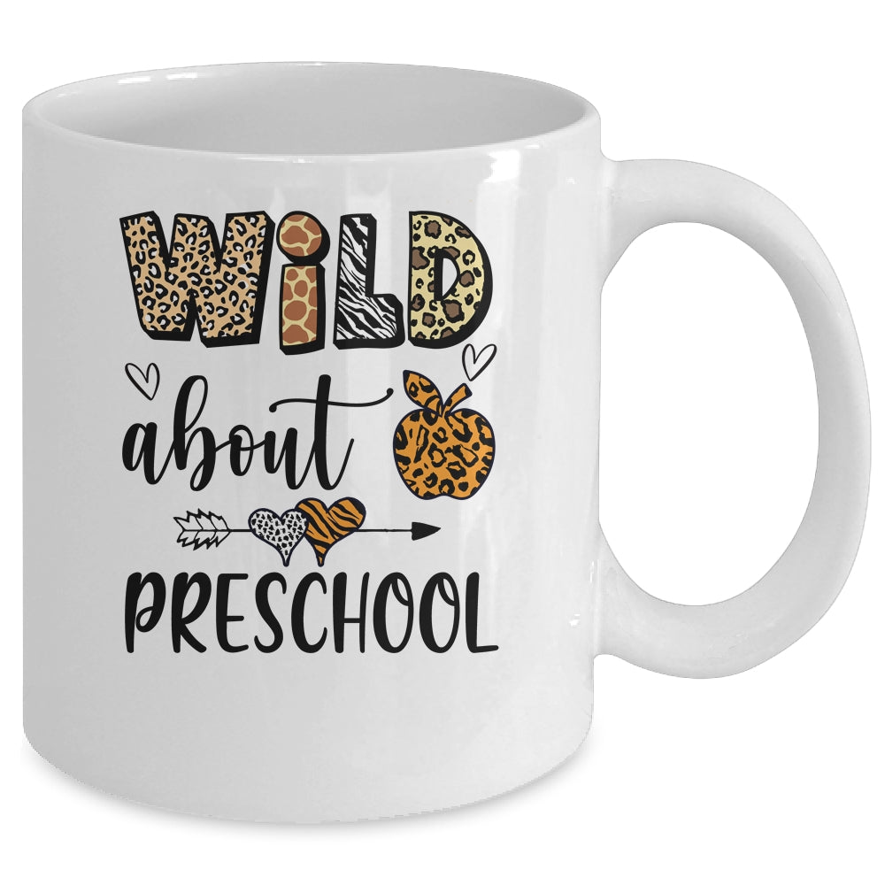 Wild About Preschool Back To School Student Teacher Mug | siriusteestore