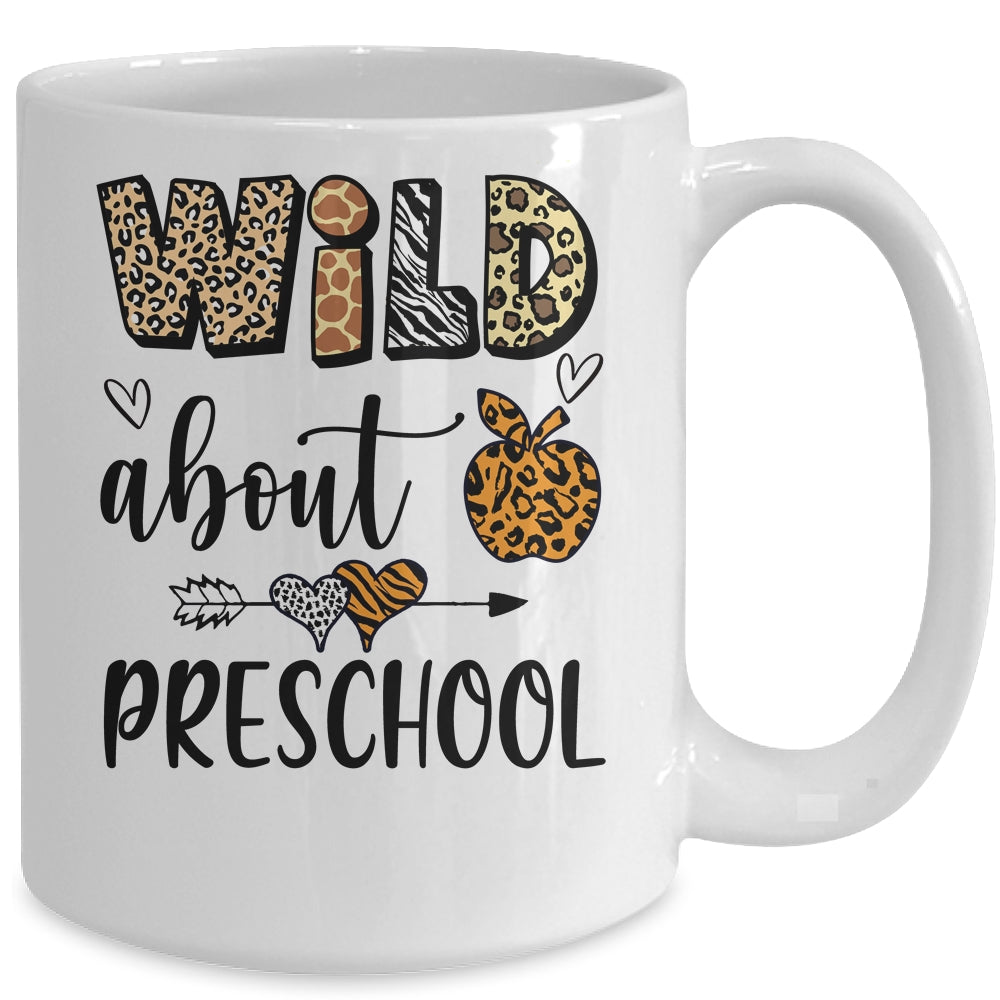 Wild About Preschool Back To School Student Teacher Mug | siriusteestore