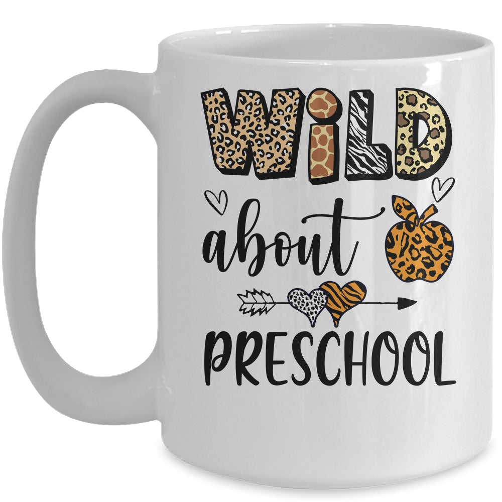 Wild About Preschool Back To School Student Teacher Mug | siriusteestore