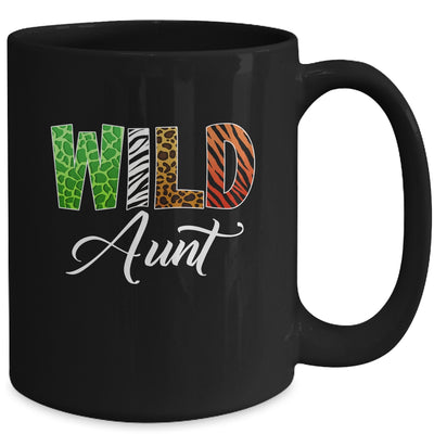 Wild Aunt Zoo Born Wild Birthday Safari Jungle Mug | siriusteestore