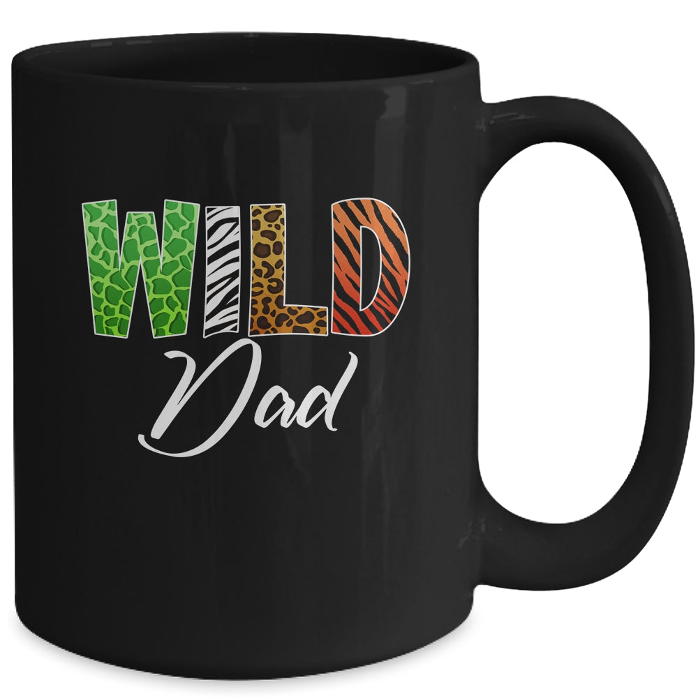 Wild Dad Zoo Born Wild Birthday Safari Jungle Mug | siriusteestore