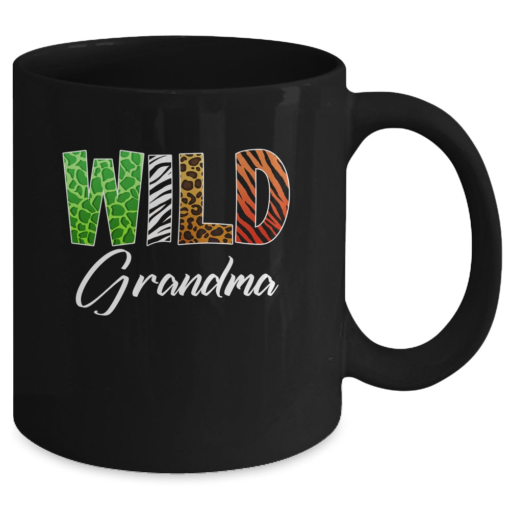 Wild Grandma Zoo Born Wild Birthday Safari Jungle Mug | siriusteestore