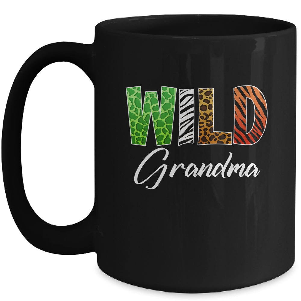 Wild Grandma Zoo Born Wild Birthday Safari Jungle Mug | siriusteestore