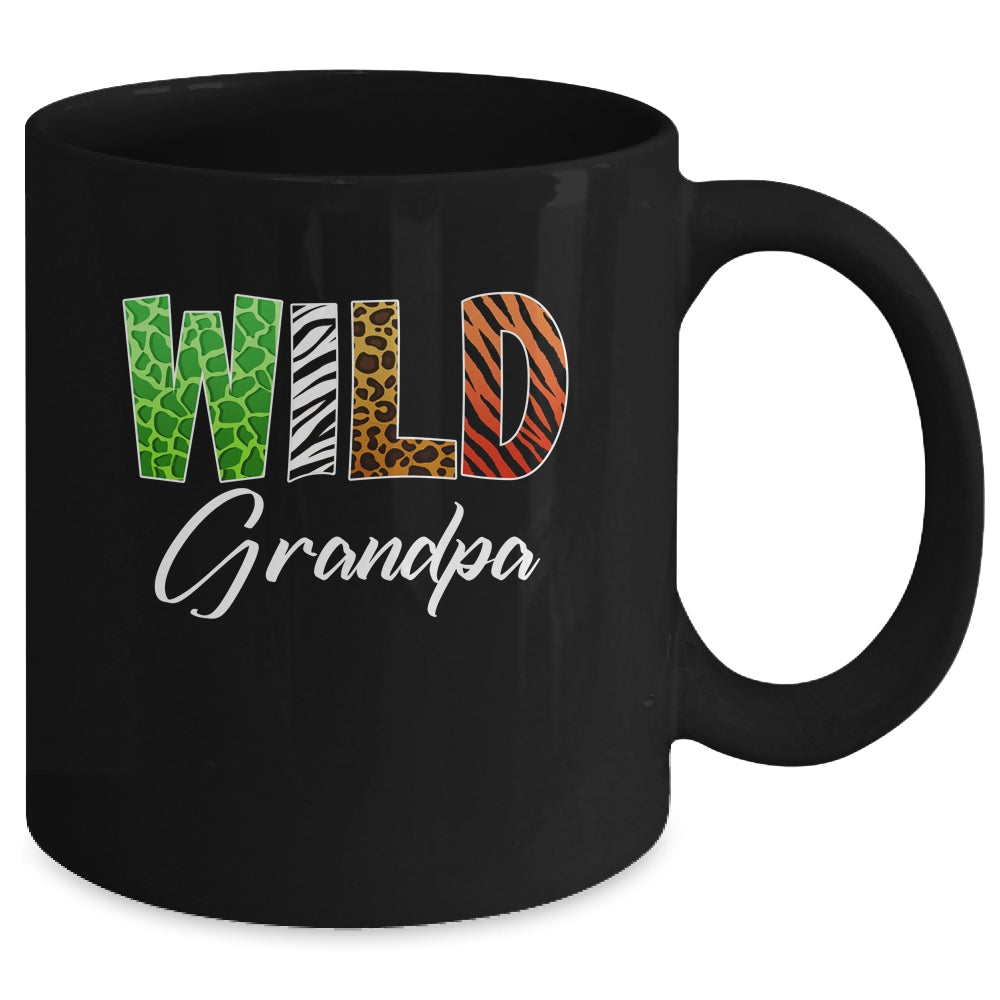 Wild Grandpa Zoo Born Wild Birthday Safari Jungle Mug | siriusteestore
