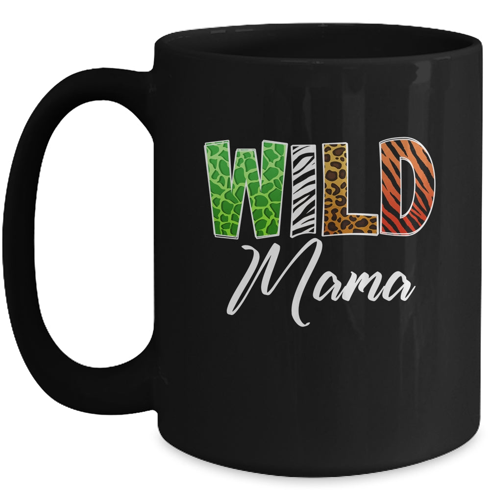 Wild Mama Zoo Born Wild Birthday Safari Jungle Mug | siriusteestore