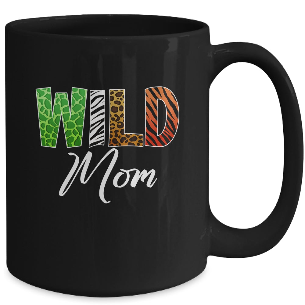 Wild Mom Zoo Born Wild Birthday Safari Jungle Mug | siriusteestore