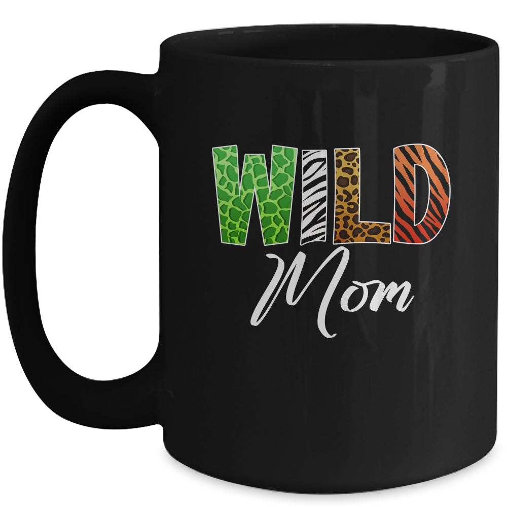 Wild Mom Zoo Born Wild Birthday Safari Jungle Mug | siriusteestore