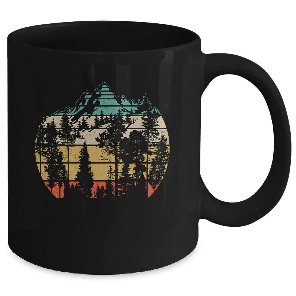 Wildlife Trees Outdoors Nature Retro Forest Mug | siriusteestore