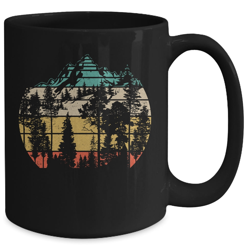 Wildlife Trees Outdoors Nature Retro Forest Mug | siriusteestore