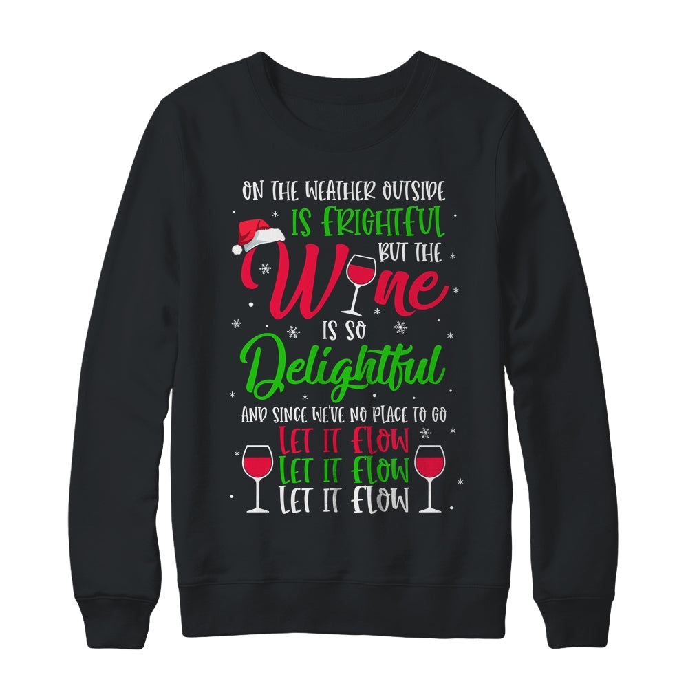 Wine Is So Delightful Ugly Christmas Sweater Shirt & Sweatshirt | siriusteestore