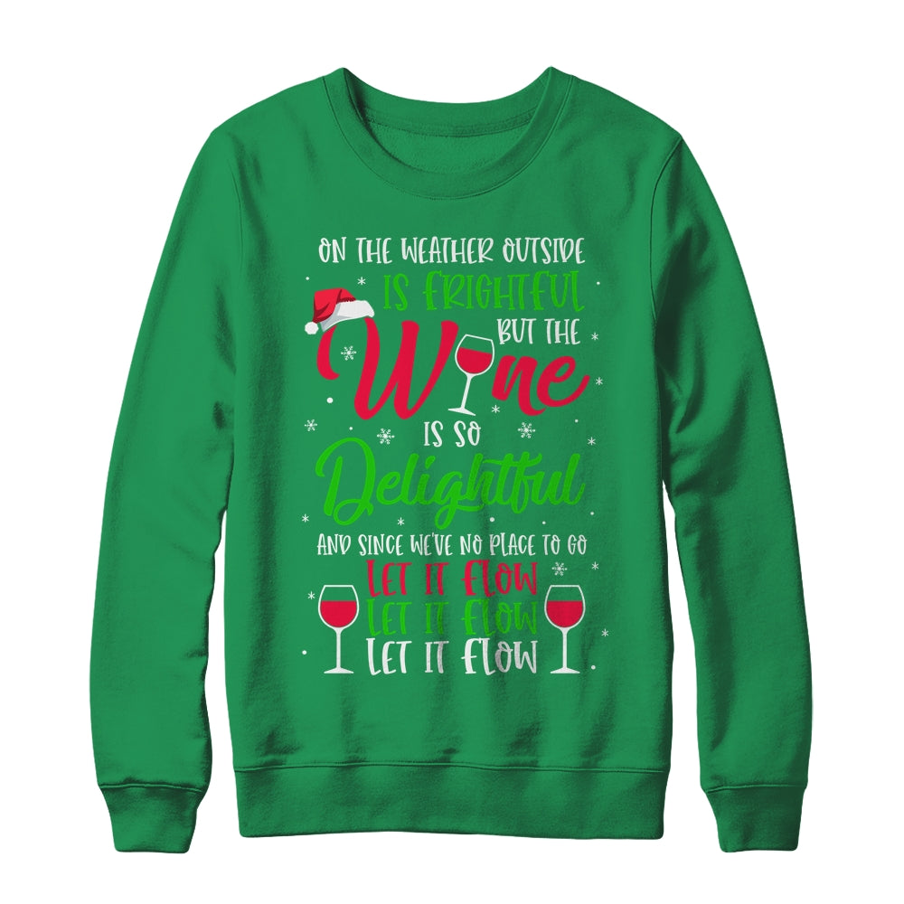 Wine Is So Delightful Ugly Christmas Sweater Shirt & Sweatshirt | siriusteestore