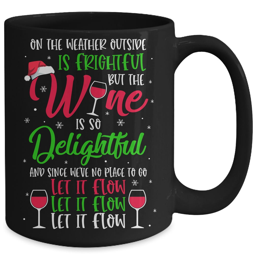 Wine Is So Delightful Ugly Christmas Sweater Mug | siriusteestore