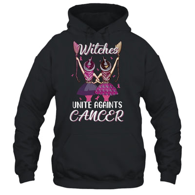 Witches Unite Against Breast Cancer Wear Pink Halloween Shirt & Hoodie | siriusteestore