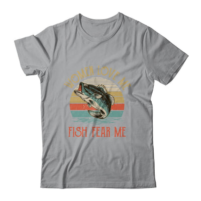 Women Love Me Fish Fear Me Funny Vintage Fishing Shirt & Hoodie | siriusteestore