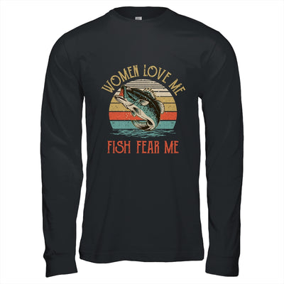 Women Love Me Fish Fear Me Funny Vintage Fishing Shirt & Hoodie | siriusteestore
