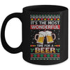 Wonderful Time For A Beer Ugly Christmas Xmas Mug | siriusteestore
