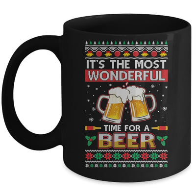 Wonderful Time For A Beer Ugly Christmas Xmas Mug | siriusteestore