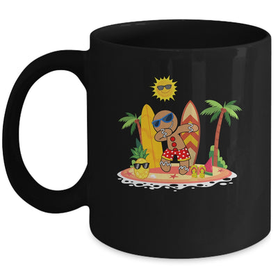 Xmas Beach Boy Dabbing Gingerbread Man Christmas In July Mug | siriusteestore