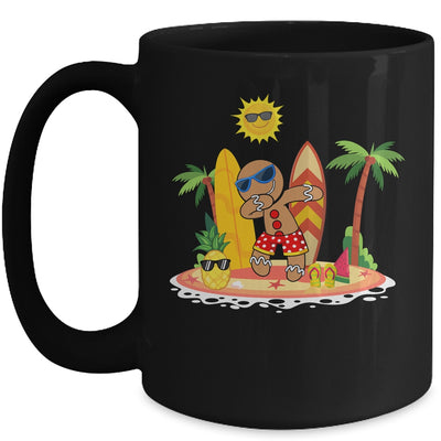 Xmas Beach Boy Dabbing Gingerbread Man Christmas In July Mug | siriusteestore