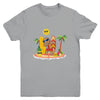 Xmas Beach Boy Dabbing Gingerbread Man Christmas In July Youth Shirt | siriusteestore