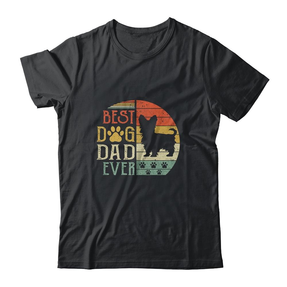 Yorkie Best Dog Dad Ever Vintage Father's Day Retro Shirt & Hoodie | Siriustee.com