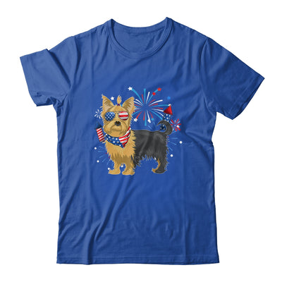 Yorkie Dog American USA Flag 4th of July Men women Lover Shirt & Tank Top | siriusteestore