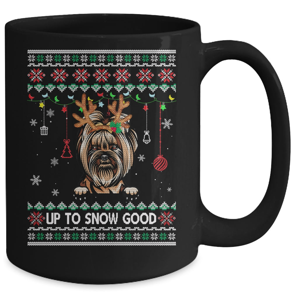 Yorkie Dog Reindeer Ugly Christmas Xmas Mug | siriusteestore