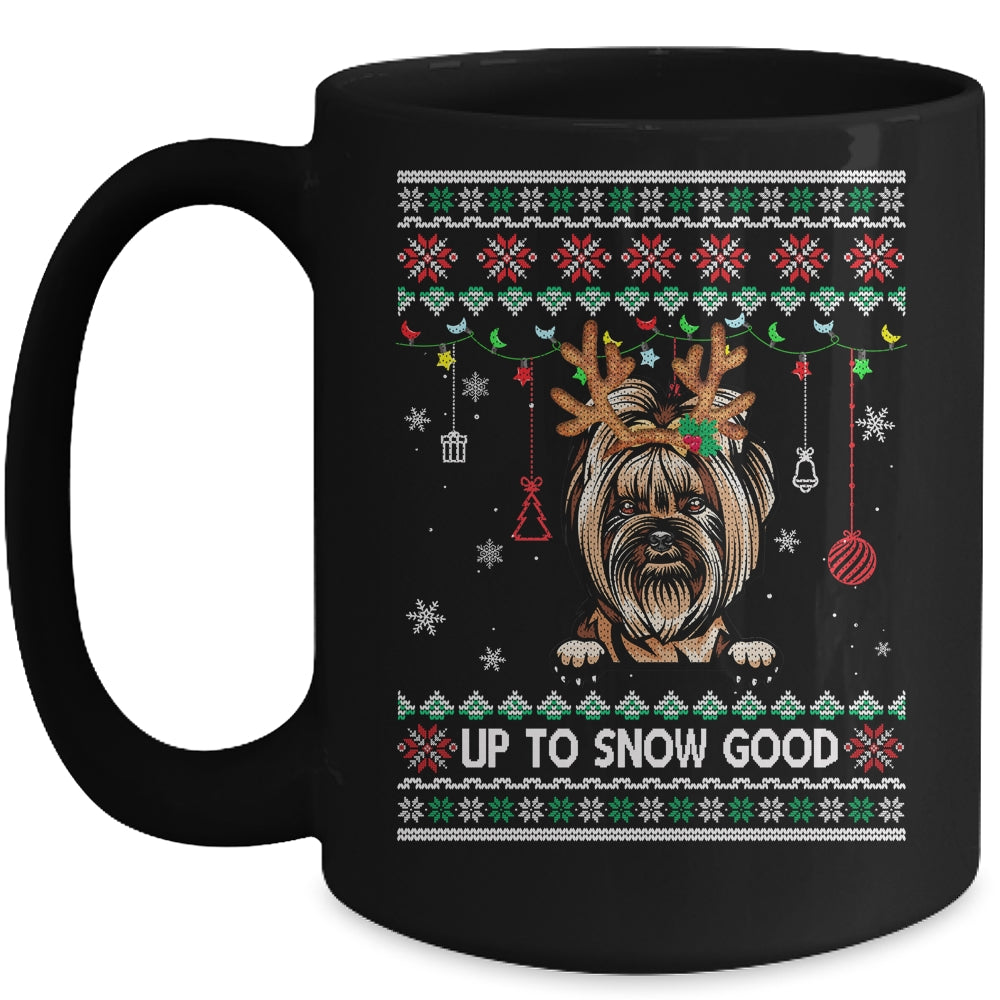 Yorkie Dog Reindeer Ugly Christmas Xmas Mug | siriusteestore